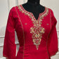 Crimson Heritage Premium Mull Chanderi A-Line Suit Set (RT1455)