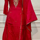 Crimson Heritage Premium Mull Chanderi A-Line Suit Set (RT1455)