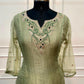 Sage Green Embroidered Salsa A-Line Suit Set (RT1465)