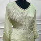 Pistachio Silver Vine Straight-Cut Suit Set(RT1472)