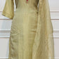 Soft Lime Embroidered A-Line Suit Set(RT1474)
