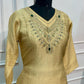 Soft Lime Embroidered A-Line Suit Set(RT1474)