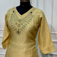 Soft Lime Embroidered A-Line Suit Set(RT1474)