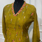 Olive Green Floral A-Line Suit Set(RT1476)