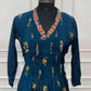 Deep Teal Floral A-Line Suit Set(RT1475)