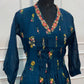 Deep Teal Floral A-Line Suit Set(RT1475)