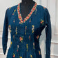 Deep Teal Floral A-Line Suit Set(RT1475)