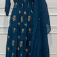 Deep Teal Floral A-Line Suit Set(RT1475)
