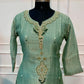 Sage Charm Salsa Embroidered Palazzo Suit (RT1496)