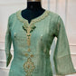Sage Charm Salsa Embroidered Palazzo Suit (RT1496)