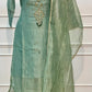 Sage Charm Salsa Embroidered Palazzo Suit (RT1496)