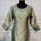 Sage Green Woven Benaras 3-Piece Suit Set (RT1502)