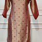Beige & Maroon 3-Piece Straight Cut Suit (RT1503)
