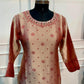 Beige & Maroon 3-Piece Straight Cut Suit (RT1503)