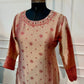 Beige & Maroon 3-Piece Straight Cut Suit (RT1503)