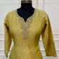 Golden Olive Floral Embellished A-Line Suit (RT1506)