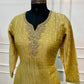 Golden Olive Floral Embellished A-Line Suit (RT1506)