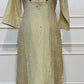 Champagne Beige Salsa Embroidered 3-Piece Straight-Cut Suit Set (RT1513)
