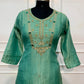 Sage Green Salsa Embroidered 3-Piece Straight-Cut Suit Set (RT1514)