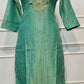 Sage Green Salsa Embroidered 3-Piece Straight-Cut Suit Set (RT1514)