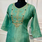 Sage Green Salsa Embroidered 3-Piece Straight-Cut Suit Set (RT1514)
