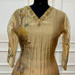 Elegant Champagne Floral Embroidered A-Line Suit (RT1512)