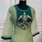 Green & Dark Green Embroidered Salsa A-Line Suit Set (RT1507)