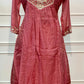 Rose Pink Floral Embroidered A-Line Suit (RT1518)