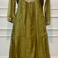 Olive Green Floral Embroidered A-Line Suit (RT1519)