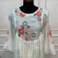 Ivory Floral Embroidered A-Line Anarkali (RT1516)