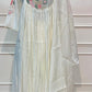 Ivory Floral Embroidered A-Line Anarkali (RT1516)