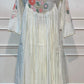 Ivory Floral Embroidered A-Line Anarkali (RT1516)