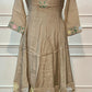 Beige Pastel Floral Embroidered A-Line Kurta Set (RT1517)