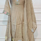Beige Pastel Floral Embroidered A-Line Kurta Set (RT1517)