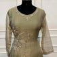 Beige Salsa A-Line Embroidered Set (RT1520)