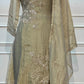 Beige Salsa A-Line Embroidered Set (RT1520)