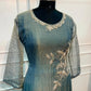 Dusty Blue Salsa A-Line Embroidered Set (RT1519)