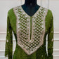 Luxurious Green Chinon Embroidered Anarkali Set (RT1518)