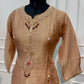 Mocha Maroon Embroidered A-Line Suit Set (RT1530)