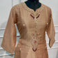 Mocha Maroon Embroidered A-Line Suit Set (RT1530)
