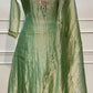 Sage Green Emerald Embroidered A-Line Suit Set (RT1527)