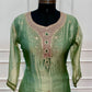 Sage Green Emerald Embroidered A-Line Suit Set (RT1527)