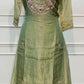 Sage Green Floral Embroidered Meraki A-Line Suit Set with Dupatta (RT1524)