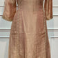 Mocha Blossom Embroidered A-Line Suit Set (RT1529)