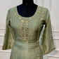 Sage Blossom Floral Embroidered A-Line Suit Set (RT1528)