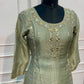 Sage Blossom Floral Embroidered A-Line Suit Set (RT1528)