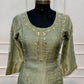 Sage Blossom Floral Embroidered A-Line Suit Set (RT1528)