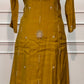 Golden Mustard Charm Mull Chanderi Embroidered 3-Piece Suit Set (RT1541)