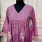Pink Embroidered A-Line Suit Set (RT1532)