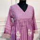 Pink Embroidered A-Line Suit Set (RT1532)